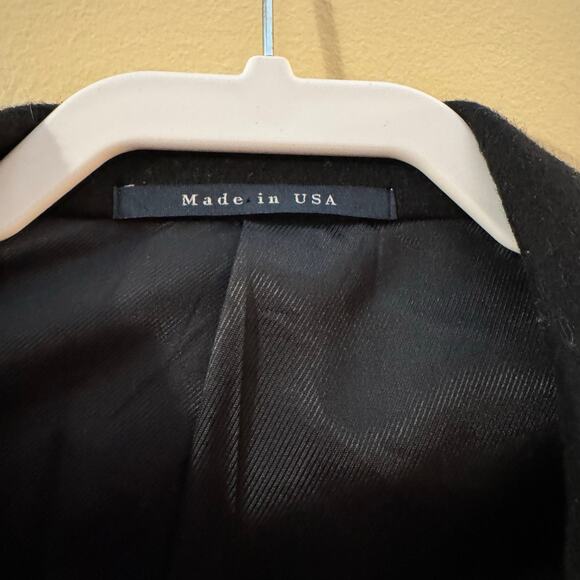 BURBERRY Men’s Wool Overcoat Black Size 48 Regular - Picture 7 of 10